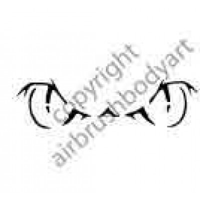 0292 eyes reusable stencil